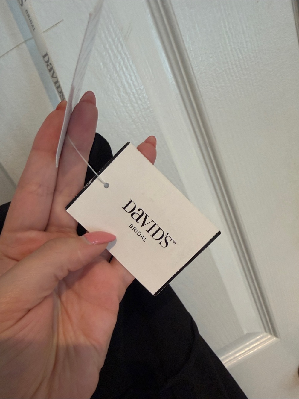 NWT David's Bridal One-Shoulder Black Evening Gown - Picture 2 of 7